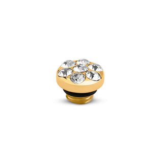 Koop white Melano Vivid Meddy Pave (7MM)