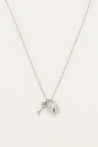My Jewelery Necklace heart lock & key