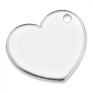 Mi Moneda-MMM QUEEN BEE TAG HEART 20MM 925 SILVER WITH SWAROVSKI CRYSTALS