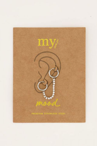 My Jewelery MOOD earring with transparent stones