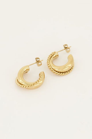 My Jewellery Ohrringring gedreht/flach