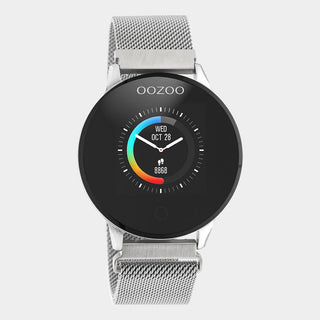 OOZOO Silver metal strap DISPLAY SMARTWATCH Q00116
