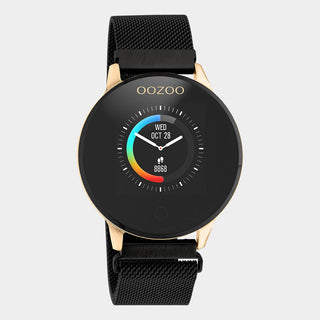 OOZOO Black metal strap DISPLAY SMARTWATCH Q00118