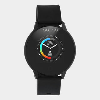 OOZOO Black rubber strap DISPLAY SMARTWATCH Q00115
