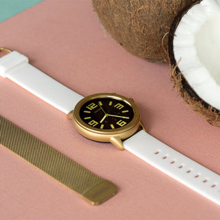 OOZOO Smartwatches – Unisex – Smartwatch mit schwarzem Display – Weiß Q00316 (45 mm)