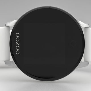 OOZOO WHITE rubber strap DISPLAY SMARTWATCH Q00110