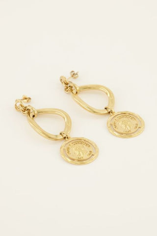 My Jewellery Bold Spirit oorhangers met munt