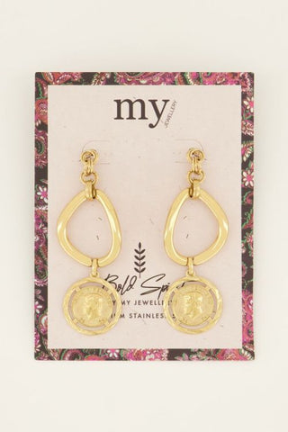 My Jewellery Bold Spirit oorhangers met munt