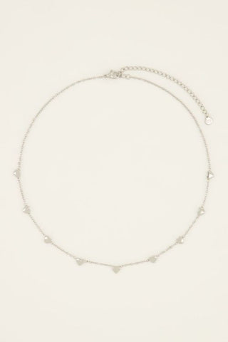Koop silver My Jewelery Necklace with hearts