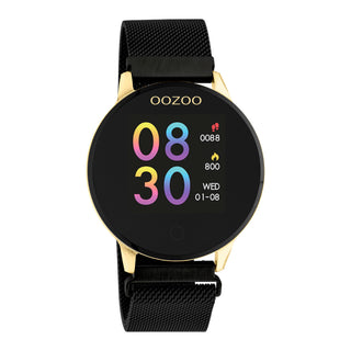 OOZOO Black rubber strap DISPLAY SMARTWATCH Q00122