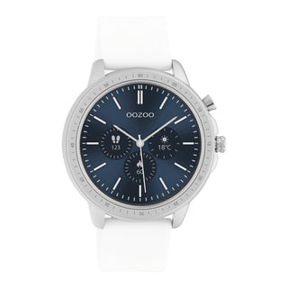 OOZOO Smartwatches - unisex - Blue Display Smartwatch - White Q00310 (45MM)