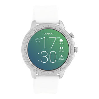 OOZOO Smartwatches - unisex - Blue Display Smartwatch - White Q00310 (45MM)