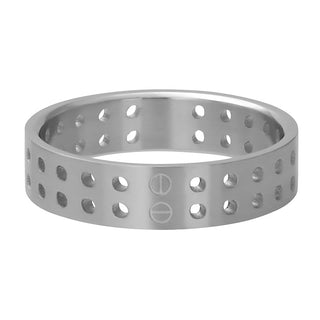 Kopen zilver iXXXi invulring heren Punched Circles (6MM)