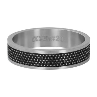 iXXXi invulring heren Row Dots Zilver (6MM)