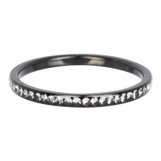 Kopen zwart iXXXi invulring Zirkonia Crystal (2MM)