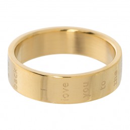iXXXi invulring I Love You To The Moon Goud 6mm