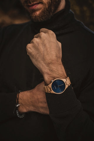 HOT&TOT | FAUN WOODEN WATCH | 40MM | SILVER