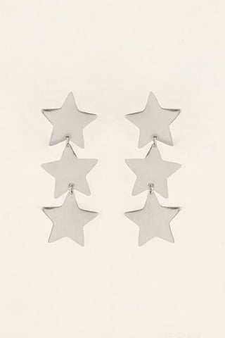 My Jewelery Statement earrings with three stars