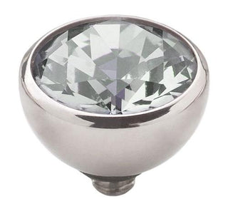 Melano Twisted Meddy CZ Stone - Gray (4-6-8MM)