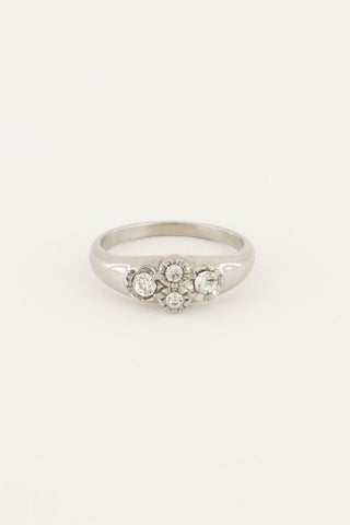 My Jewelery Vintage cluster ring crystal