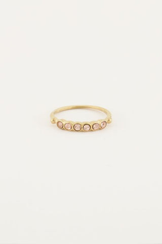 My Jewelery Vintage ring peach crystal