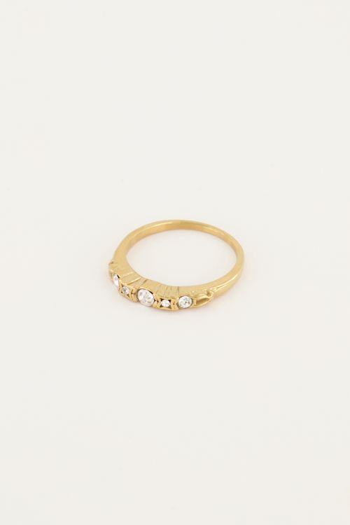 Aanmoediging Zweet Je zal beter worden My Jewellery Vintage klassieke ring kristal | Bijoutheek