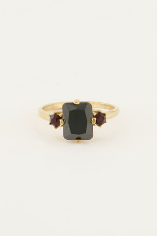 My Jewelery Ring black stone