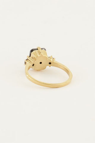 My Jewelery Ring black stone
