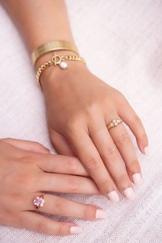 My Jewelery Vintage cluster ring crystal