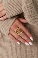 Bijoutheek Ring (Sieraad) Spiral Dot One Size
