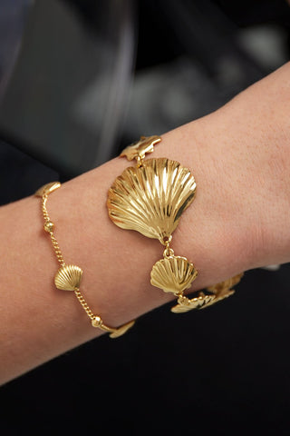 Kopen goud Bijoutheek Armband (Sieraad) Grote Schelpen