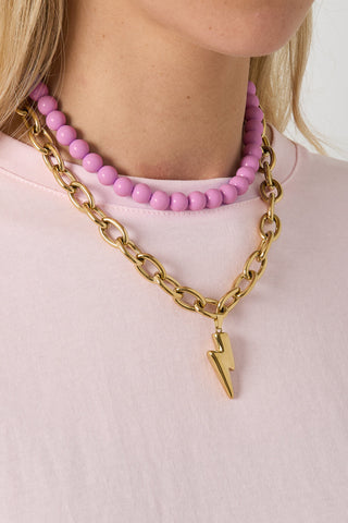 Bijoutheek Collier Grove Schakel Bold Lightning Bliksem
