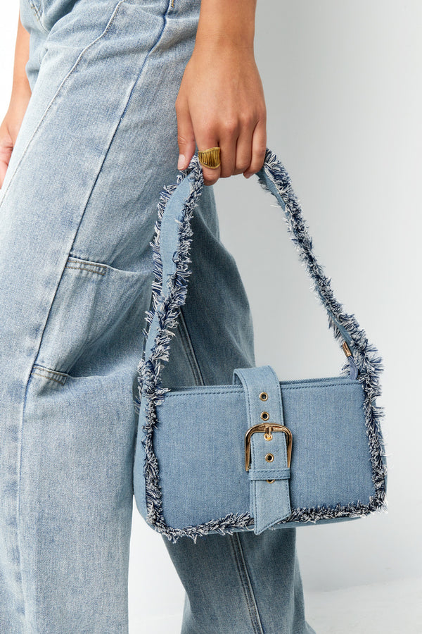 Bijoutheek Tas Denim Franjes