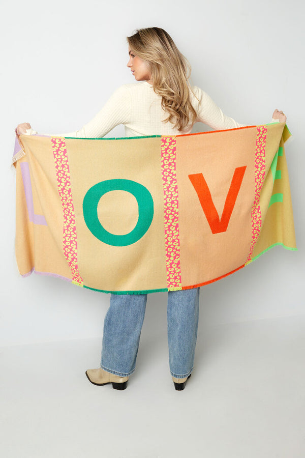 Bijoutheek Sjaal (Fashion) Love (70 x 180cm)