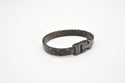 JOSH Silver colored/black bracelet 24964-BRA-BLACK (LENGTH: 21.5-23.5CM)