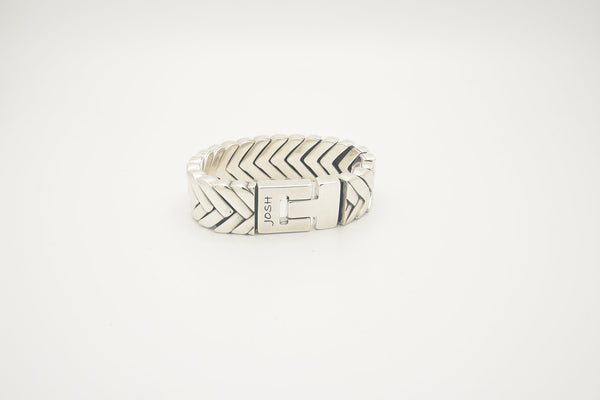 JOSH Heren Armband - 03558 Silver (LENGTE: 20.50-22.50 CM)