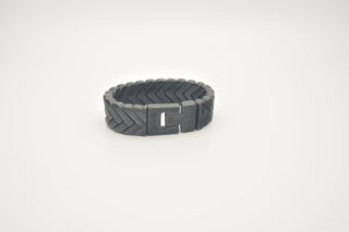 JOSH Heren Armband - 03558 Vintage Black (LENGTE: 20.50-22.50 CM)