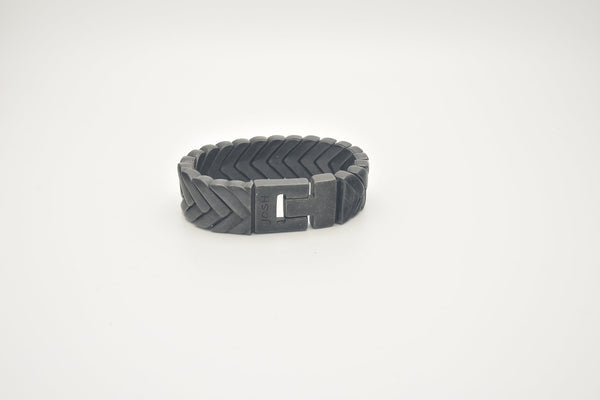 JOSH Heren Armband - 03558 Vintage Black (LENGTE: 20.50-22.50 CM)