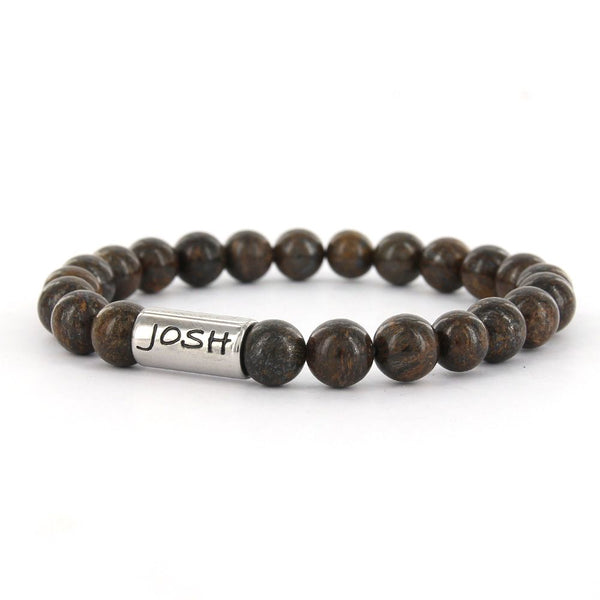 JOSH Brown Bracelet 24001-BRA-BROWN (LENGTH: 20.5-22.5 CM)