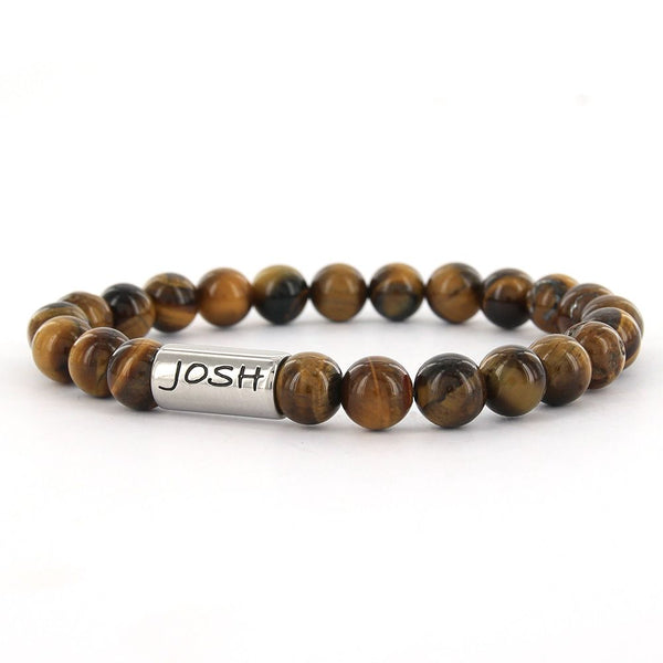 JOSH Brown Bracelet 24001-BRA-BROWN (LENGTH: 20.5-22.5 CM)