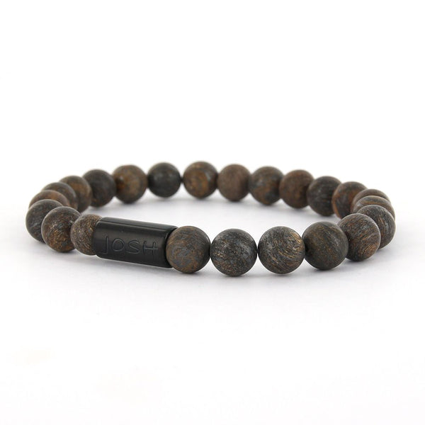 JOSH Brown Bracelet 24001-BRA-BROWN (LENGTH: 20.5-22.5 CM)