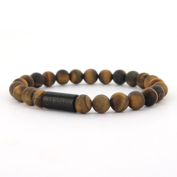 JOSH Brown Bracelet 24001-BRA-BROWN (LENGTH: 20.5-22.5 CM)