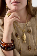 Bijoutheek Collier Voorsluiting Vis Plat