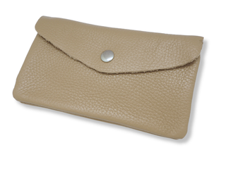 Kopen beige Bijoutheek Portemonnee Leer Italiaans Groot