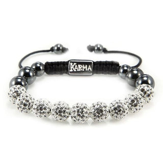 Karma Armband (Sieraad) Spiral Full Crystal Bracelet (white crystal)
