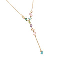 Bijoutheek Collier Y-Vorm Diverse Zirkonia Stenen