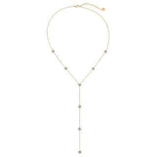 Bijoutheek Collier Y-Vorm Klaver Zirkonias