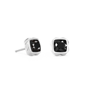 Coeur de Lion Earrings Spikes Square Onyx black