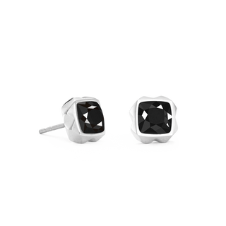Coeur de Lion Earrings Spikes Square Onyx black