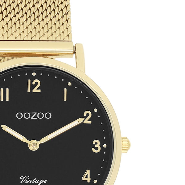 OOZOO dames horloge met metalen mesh armband (32mm)